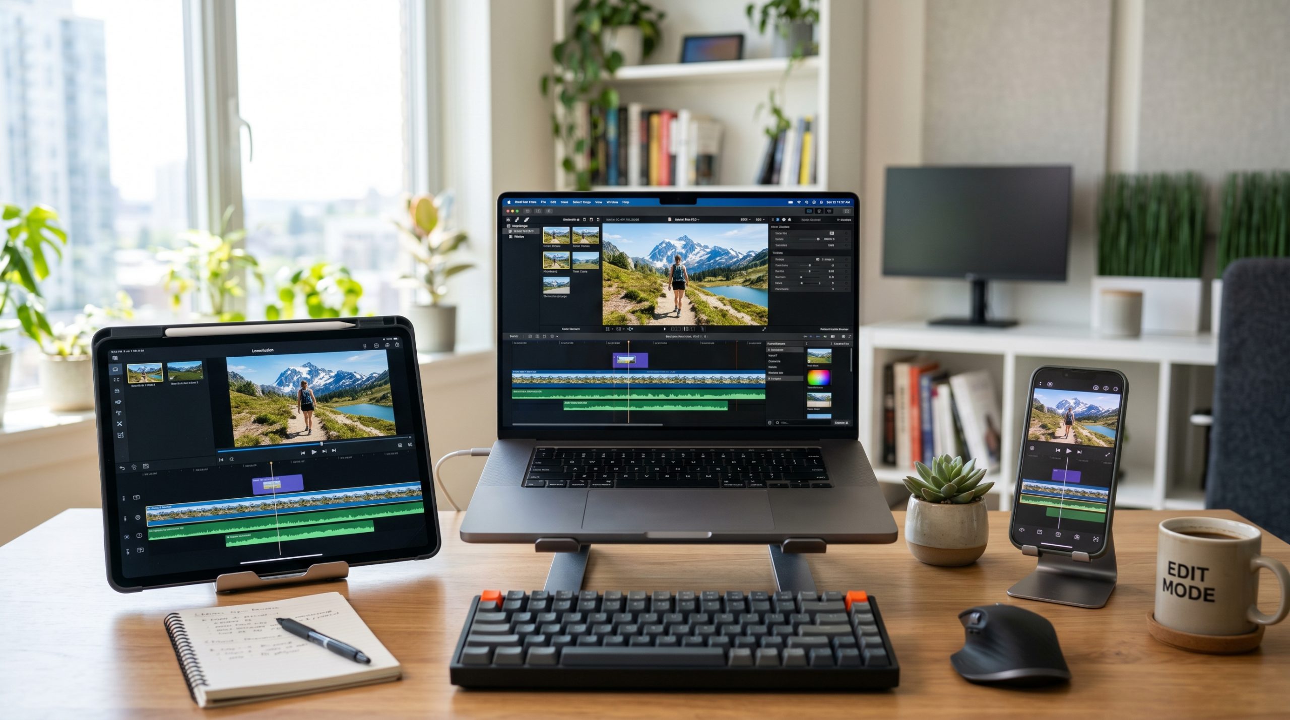 CapCut funcionando en móvil, ordenador y navegador para editar vídeo desde cualquier dispositivo