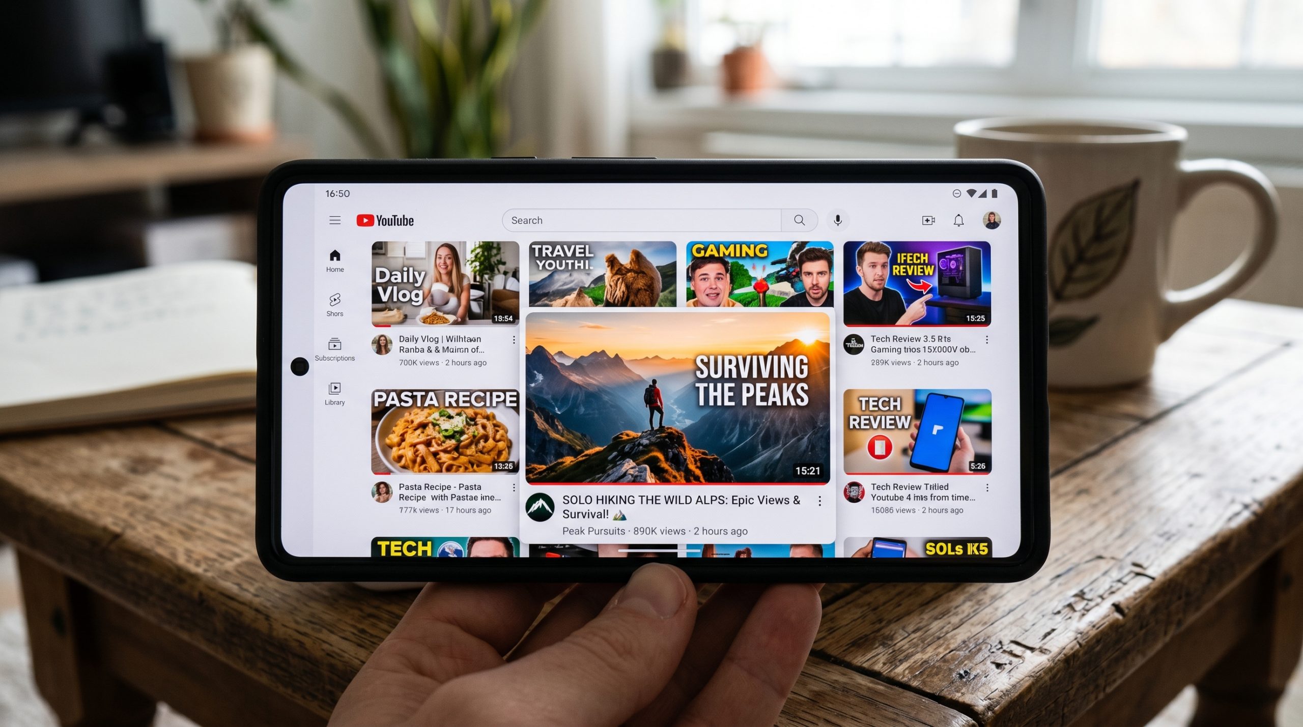 Miniaturas de YouTube compitiendo en el móvil y la importancia del contraste para destacar