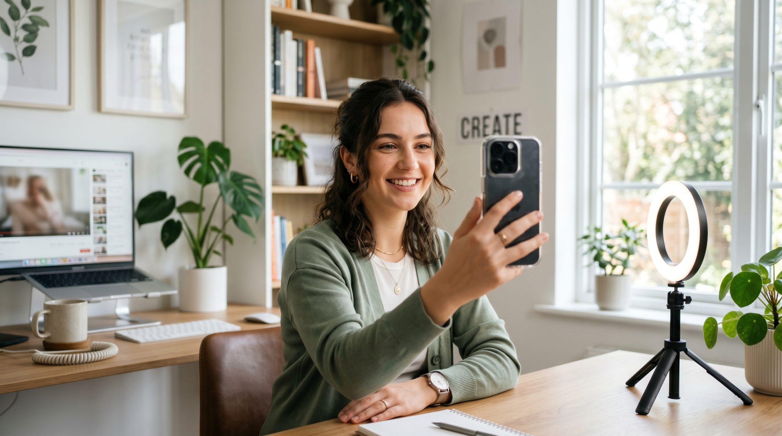 Creador aprendiendo cómo hacer Reels en Instagram para ganar alcance con vídeo vertical