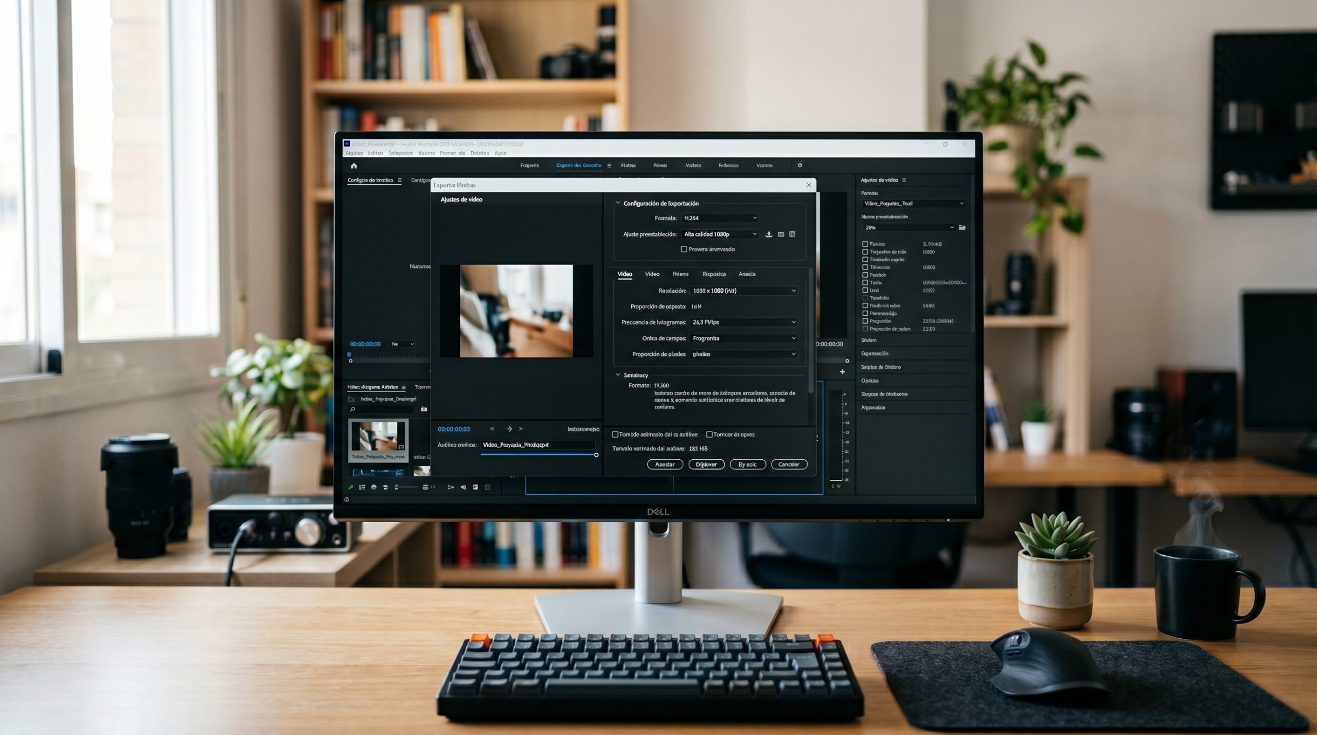 Ajustes de exportación de vídeo eligiendo la resolución y proporción correctas para cada red