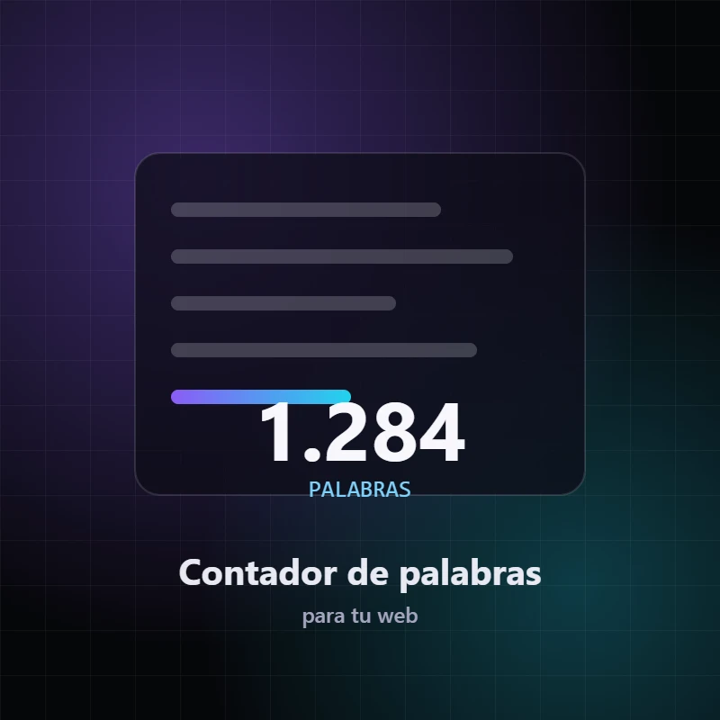 Contador de palabras para tu web, plugin de WordPress de Letaca