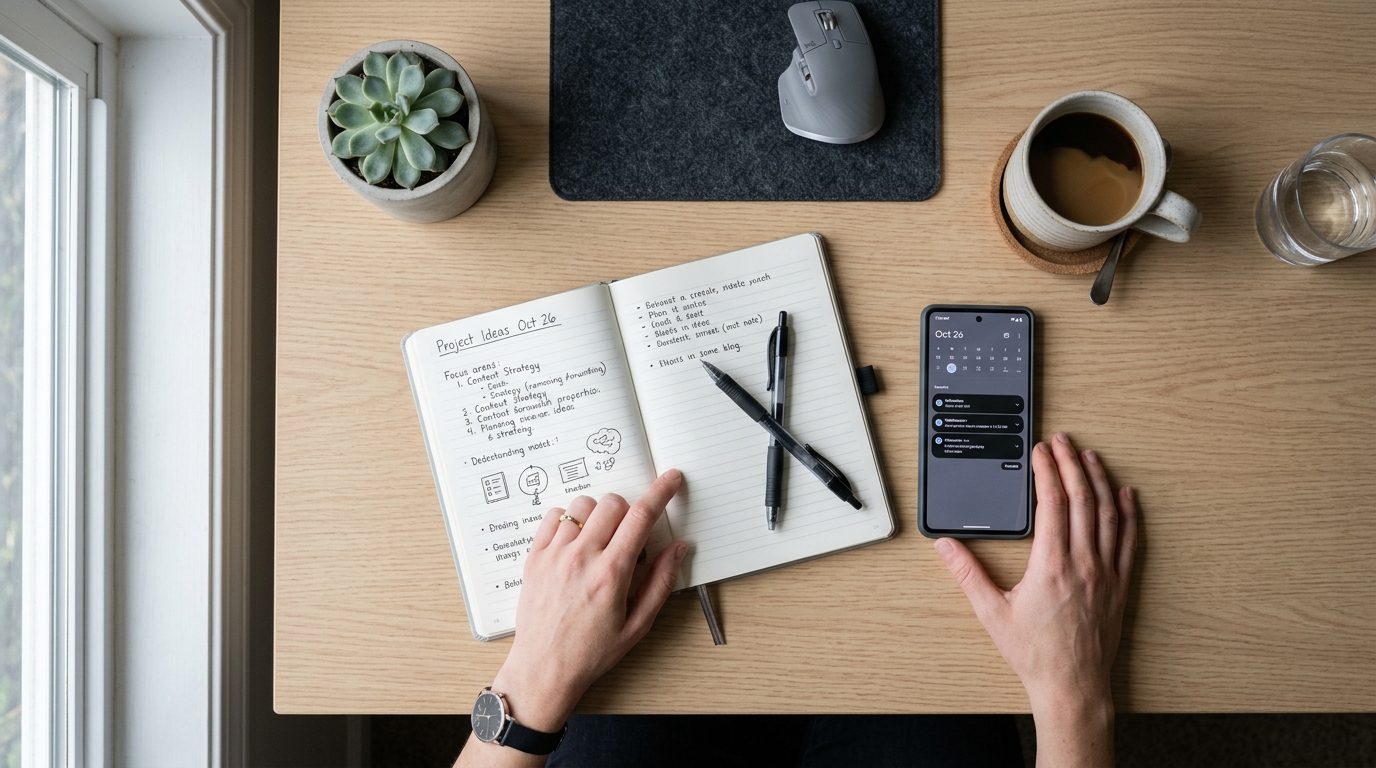 Escritorio de trabajo con los programas para gestionar redes sociales