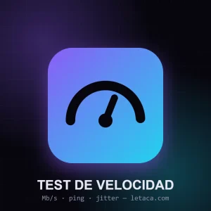 Test de velocidad de internet para tu web